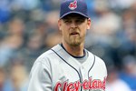 KANSAS CITY, MO - MAY 13:  Kerry Wood #34 of the Cleveland Indians walks back to the dugout during the game against the Kansas City Royals on May 13, 2010 at Kauffman Stadium in Kansas City, Missouri.  (Photo by Jamie Squire/Getty Images)