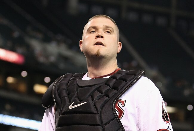 PHOENIX - JULY 08:  Catcher Chris Snyder #19 of the Arizona Diamondbacks in action during the Major League Baseball game against the Florida Marlins at Chase Field on July 8, 2010 in Phoenix, Arizona.  The Diamondbacks defeated the Marlins 10-4.  (Photo by Christian Petersen/Getty Images)