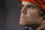 CHICAGO - NOVEMBER 22: Greg Olsen #82 of the Chicago Bears watches the final minutes against the Philadelphia Eagles from the sidelines at Soldier Field on November 22, 2009 in Chicago, Illinois. The Eagles defeated the Bears 24-20. (Photo by Jonathan Daniel/Getty Images)