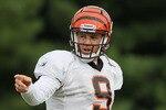 GEORGETOWN, KY - JULY 31:  Carson Palmer #9 of the Cincinnati Bengals is pictured during the Bengals training camp at Georgetown College on July 31, 2010 in Georgetown, Kentucky.  (Photo by Andy Lyons/Getty Images)