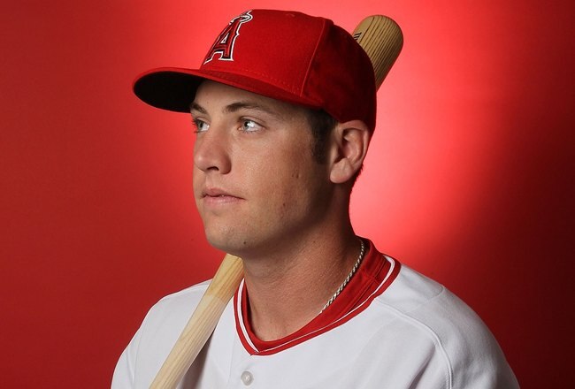 TEMPE, AZ - FEBRUARY 25:  Peter Bourjos of the Los Angeles Angels of Anaheim poses during media photo day at Tempe Diablo Stadium on February 25, 2010 in Tempe, Arizona.  (Photo by Jed Jacobsohn/Getty Images)