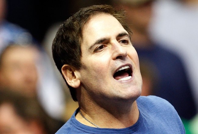 DALLAS - NOVEMBER 18:  Owner Mark Cuban of the Dallas Mavericks on November 18, 2009 at American Airlines Center in Dallas, Texas.  NOTE TO USER: User expressly acknowledges and agrees that, by downloading and/or using this Photograph, user is consenting to the terms and conditions of the Getty Images License Agreement.  (Photo by Ronald Martinez/Getty Images)