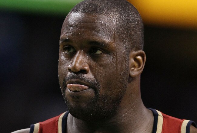 BOSTON - MAY 13:  Shaquille O'Neal #33 of the Cleveland Cavaliers waits to shoot a free throw in the fourth quarter against the Boston Celtics during Game Six of the Eastern Conference Semifinals of the 2010 NBA playoffs at TD Garden on May 13, 2010 in Boston, Massachusetts. The Celtics defeated the Cavaliers 94-85.  NOTE TO USER: User Expressly Acknowledges and agrees that, by downloading and or using this photograph, User is consenting to the terms and conditions of the Getty Images License Agreement.  (Photo by Elsa/Getty Images)