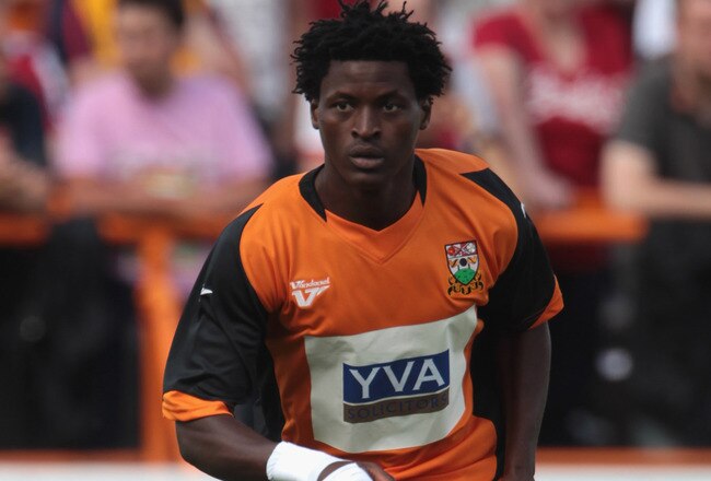 LONDON, ENGLAND - JULY 17: Clovis Kamdjo of Barnet in action during the pre-season friendly match between Barnet and Arsenal at Underhill on July 17, 2010 in London, England.  (Photo by Phil Cole/Getty Images)