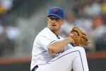 NEW YORK - JULY 27:  Jon Niese #49 of the New York Mets pitches against the St. Louis Cardinals during their game on July 27, 2010 at Citi Field in the Flushing neighborhood of the Queens borough of New York City.  (Photo by Al Bello/Getty Images)