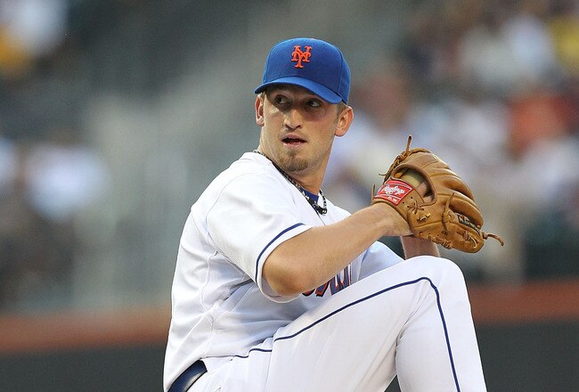 NEW YORK - JULY 27:  Jon Niese #49 of the New York Mets pitches against the St. Louis Cardinals during their game on July 27, 2010 at Citi Field in the Flushing neighborhood of the Queens borough of New York City.  (Photo by Al Bello/Getty Images)