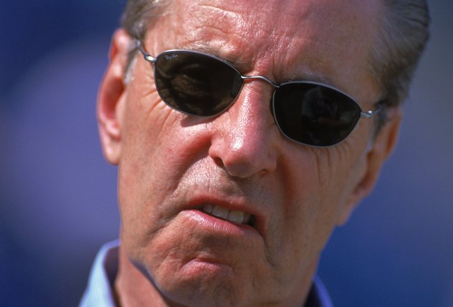 4 Mar 2000: Owner Fred Wilpon of the New York Mets looks on during the Spring Training Game against the Los Angeles Dodgers in Port St. Lucie, Florida. The Mets defeated the Dodgers 7-3.
