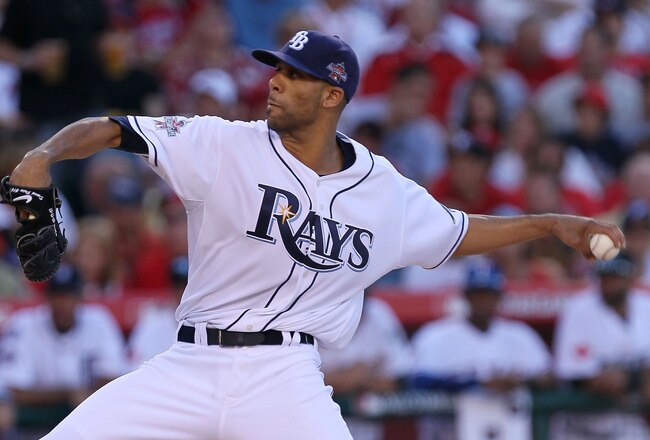 ANAHEIM, CA - JULY 13:  American League All-Star David Price #14 of the Tampa Bay Rays throws a picth during the 81st MLB All-Star Game at Angel Stadium of Anaheim on July 13, 2010 in Anaheim, California.  (Photo by Stephen Dunn/Getty Images)