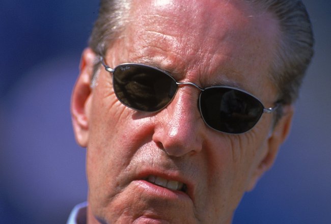 4 Mar 2000: Owner Fred Wilpon of the New York Mets looks on during the Spring Training Game against the Los Angeles Dodgers in Port St. Lucie, Florida. The Mets defeated the Dodgers 7-3.