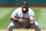 OAKLAND, CA - MAY 22:  Pablo Sandoval #48 of the San Francisco Giants in action against the Oakland Athletics during an MLB game at the Oakland-Alameda County Coliseum on May 22, 2010 in Oakland, California.  (Photo by Jed Jacobsohn/Getty Images)