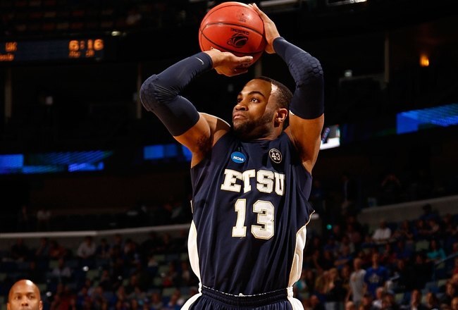 NEW ORLEANS - MARCH 18:  Tommy Hubbard #13 of the East Tennessee State Buccaneers shoots the ball against the Kentucky Wildcats during the first round of the 2010 NCAA men's basketball tournament at the New Orleans Arena on March 18, 2010 in New Orleans, Louisiana.  (Photo by Chris Graythen/Getty Images)