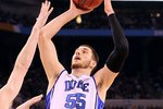 INDIANAPOLIS - APRIL 05:  Brian Zoubek #55 of the Duke Blue Devils attempts a shot against the Butler Bulldogs during the 2010 NCAA Division I Men's Basketball National Championship game at Lucas Oil Stadium on April 5, 2010 in Indianapolis, Indiana.  (Photo by Andy Lyons/Getty Images)