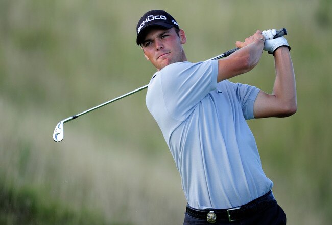 KOHLER, WI - AUGUST 15:  Martin Kaymer of Germany hits his tee shot on the 14th hole during the final round of the 92nd PGA Championship on the Straits Course at Whistling Straits on August 15, 2010 in Kohler, Wisconsin.  (Photo by Stuart Franklin/Getty Images)