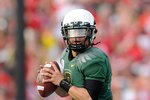 PASADENA, CA - JANUARY 01:  Quarterback Jeremiah Masoli #8 of the Oregon Ducks drops back to pass against the Ohio State Buckeyes at the 96th Rose Bowl game on January 1, 2010 in Pasadena, California.  (Photo by Kevork Djansezian/Getty Images)