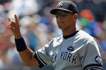 KANSAS CITY, MO - AUGUST 15:  Alex Rodriguez #13 of the New York Yankees warms up prior to the start of the game against the Kansas City Royals on August 15, 2010 at Kauffman stadium in Kansas City, Missouri.  (Photo by Jamie Squire/Getty Images)