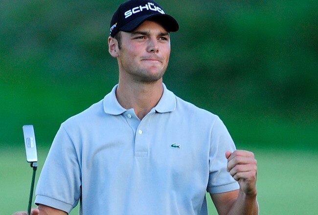 KOHLER, WI - AUGUST 15:  Martin Kaymer of Germany celebrates on the 18th green after defeating Bubba Watson during the three-hole aggregate playoff following the final round of the 92nd PGA Championship on the Straits Course at Whistling Straits on August 15, 2010 in Kohler, Wisconsin.  (Photo by Stuart Franklin/Getty Images)