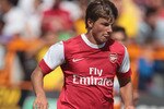 LONDON, ENGLAND - JULY 17:  Andrey Arshavin of Arsenalin action during the pre-season friendly match between Barnet and Arsenal at Underhill on July 17, 2010 in London, England.  (Photo by Phil Cole/Getty Images)