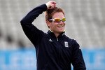 BIRMINGHAM, ENGLAND - AUGUST 05:  Eoin Morgan of England looks on during the England nets session at Edgbaston on August 5, 2010 in Birmingham, England.  (Photo by Tom Shaw/Getty Images)