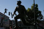 SAN FRANCISCO - SEPTEMBER 2: A statue of baseball legend Willie Mays stands in Willie Mays plaza before the game between the Colorado Rockies and the San Francisco Giants on September 2, 2004 at SBC Park in San Francisco, California.  The Rockies won 6-5. (Photo by Stephen Dunn/Getty Images)