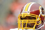 LANDOVER, MD - AUGUST 13:  Albert Haynesworth #92 of the Washington Redskins warms up before the preseason game against the Buffalo Bills at FedEx Field on August 13, 2010 in Landover, Maryland.  (Photo by Greg Fiume/Getty Images)