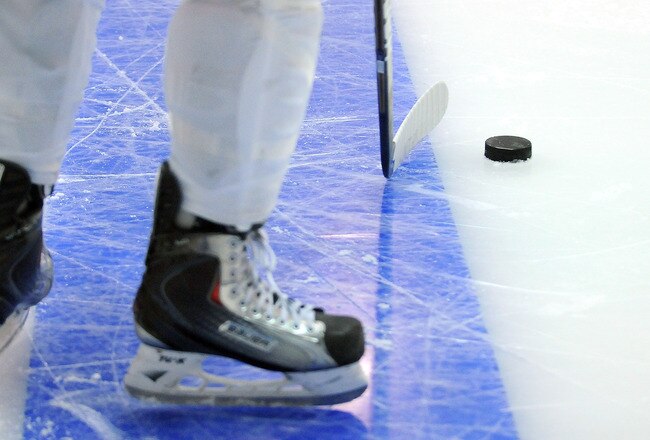 TORONTO, ON - AUGUST 18:  The NHL tests a wider blue line during an on-ice session at the 2010 NHL Research, Development and Orientation Camp fueled by G Series on August 18, 2010 in Toronto, Canada.  (Photo by Matthew Manor/Getty Images)