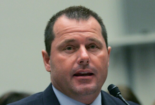 WASHINGTON - FEBRUARY 13:  Major League Baseball player Roger Clemens testifies during a House Oversight and Government Reform Committee hearing February 13, 2008 in Washington, DC. The committee is hearing testimony on use of steroids and performance enhancing drugs in Major Leaue Baseball.  (Photo by Mark Wilson/Getty Images)