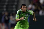 CARSON, CA - AUGUST 14:  Leo Gonzalez #19 of Seattle Sounders FC pursues the ball during their MLS match against Chivas USA at The Home Depot Center on August 14, 2010 in Carson, California. Sounders FC and Chivas USA played to a 0-0 draw.  (Photo by Victor Decolongon/Getty Images)