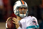 JACKSONVILLE, FL - AUGUST 21:  Quarterback Chad Henne #7 of the Miami Dolphins attempts a pass during the preseason game against the Jacksonville Jaguars at EverBank Field on August 21, 2010 in Jacksonville, Florida.  (Photo by Sam Greenwood/Getty Images)