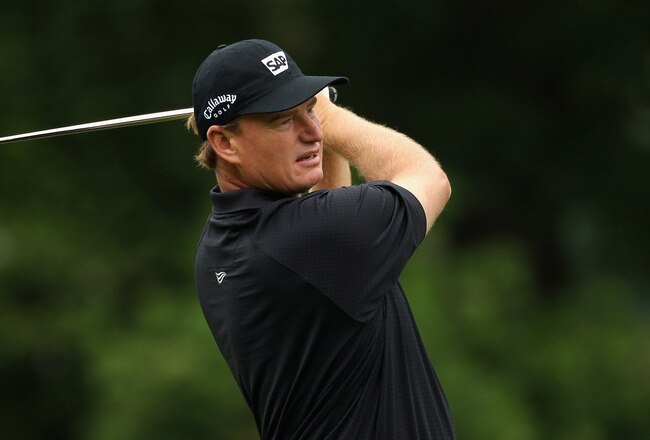 MUNICH, GERMANY - JUNE 24:  Ernie Els of South Africa plays his second shot on the 11th hole during the first round of The BMW International Open at The Munich North Eichenried Golf Club on June 24, 2010, in Munich, Germany.  (Photo by Warren Little/Getty Images)
