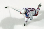 UNIONDALE, NY - MARCH 05:  Nikolai Zherdev #13 of the New York Rangers warms up before playing against the New York Islanders on March 5, 2009 at Nassau Coliseum in Uniondale, New York.  (Photo by Jim McIsaac/Getty Images)