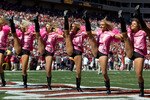 TAMPA, FL - OCTOBER 18:  Tampa Bay Buccaneer Cheerleaders perform during the first half of the game against the Carolina Panthers at Raymond James Stadium on October 18, 2009 in Tampa, Florida.  (Photo by J. Meric/Getty Images)