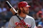 PHOENIX - APRIL 25:  Jayson Werth #28 of the Philadelphia Phillies warms up on deck during the Major League Baseball game against the Arizona Diamondbacks at Chase Field on April 25, 2010 in Phoenix, Arizona. The Diamondbacks defeated the Phillies 8-6.  (Photo by Christian Petersen/Getty Images)