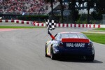 MONTREAL - AUGUST 02:  Andrew Ranger driver of the #27 Wal Mart Tide celebrates after winning the NASCAR Canadian Tire Series Napa Auto Pro 100 on August 2, 2008 at the Circuit Gilles Villeneuve in Montreal, Quebec, Canada.  (Photo by Robert Laberge/Getty Images for NASCAR)