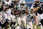 SAN DIEGO - JANUARY 17:  Running back Shonn Greene #23 of the New York Jets runs for a 53-yard touchdown in the fourth quarter against the San Diego Chargers in the AFC Divisional Playoff Game at Qualcomm Stadium on January 17, 2010 in San Diego, California.  (Photo by Stephen Dunn/Getty Images)