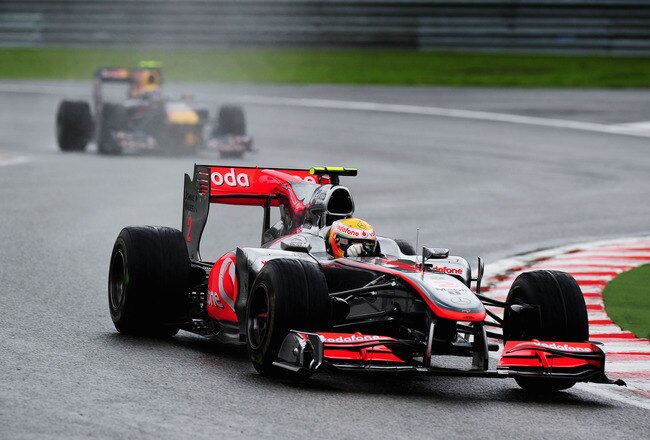 SPA FRANCORCHAMPS, BELGIUM - AUGUST 29:  Lewis Hamilton of Great Britain and McLaren Mercedes drives on his way to winning the Belgian Formula One Grand Prix at the Circuit of Spa Francorchamps on August 29, 2010 in Spa Francorchamps, Belgium.  (Photo by Clive Mason/Getty Images)