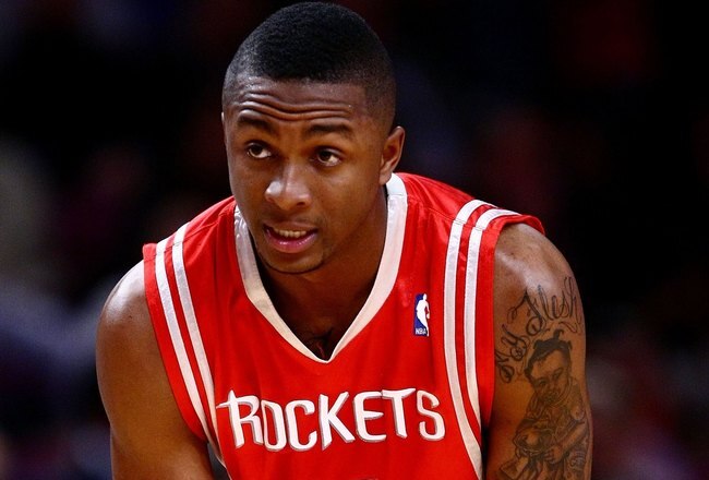 NEW YORK - JANUARY 26:  Von Wafer #13 of the Houston Rockets looks on against the New York Knicks on January 26, 2009 at Madison Square Garden in New York City.  NOTE TO USER: User expressly acknowledges and agrees that, by downloading and/or using this Photograph, User is consenting to the terms and conditions of the Getty Images License Agreement.  (Photo by Chris McGrath/Getty Images)