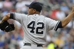 MINNEAPOLIS, MN - MAY 26: Mariano Rivera #42 of the New York Yankees pitches in the ninth inning against the Minnesota Twins during the game on May 26, 2010 at Target Field in Minneapolis, Minnesota. The game was suspended due to rain after the fifth inning on Tuesday and resumed on Wednesday. The Yankees defeated the Twins 1-0. (Photo by Hannah Foslien/Getty Images)