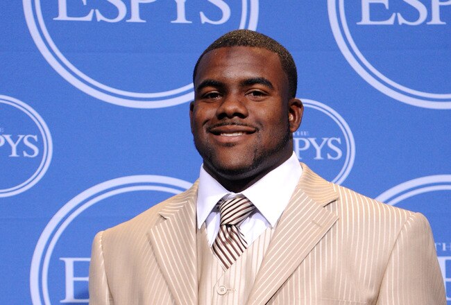 LOS ANGELES, CA - JULY 14:  Alabama running back Mark Ingram poses in press room during the 2010 ESPY Awards at Nokia Theatre L.A. Live on July 14, 2010 in Los Angeles, California.  (Photo by Jason Merritt/Getty Images)