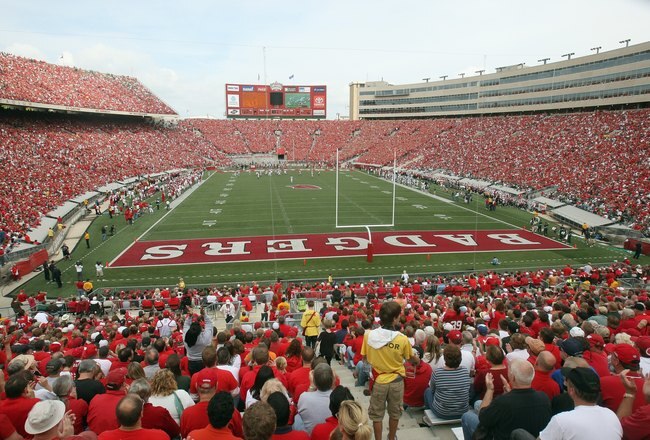 MADISON, WI - SEPTEMBER 26: A general view of the field taken during the game between the Wisconsin Badgers and the Michigan State Spartans on September 26, 2009 at Camp Randall Stadium in Madison, Wisconsin. (Photo by Jonathan Daniel/Getty Images)