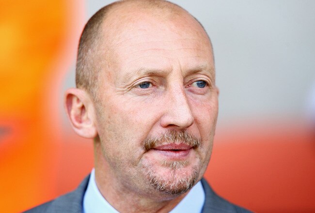 BLACKPOOL, ENGLAND - AUGUST 28:  Ian Holloway, manager of Blackpool looks on during the Barclays Premier League match between Blackpool and Fulham at Bloomfield Road on August 28, 2010 in Blackpool, England.  (Photo by Matthew Lewis/Getty Images)