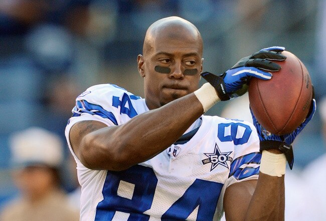 SAN DIEGO - AUGUST 21:  Wide receiver Patrick Crayton #84 of the Dallas Cowboys during the pre-season NFL football game against San Diego Chargers at Qualcomm Stadium on August 21, 2010 in San Diego, California.  (Photo by Kevork Djansezian/Getty Images)
