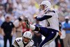 SAN DIEGO - SEPTEMBER 27:  Nate Kaeding #10  of the San Diego Chargers kicks a filed goal as Mike Scifres #5 hold the ball against of the Miami Dolphin during fourth quarter of the NFL football game at Qualcomm Stadium on September 27, 2009 in San Diego, California.  (Photo by Kevork Djansezian/Getty Images)