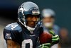 SEATTLE , WA - JANUARY 03:  T.J. Houshmandzadeh #84 of the Seattle Seahawks runs after a catch against the Tennessee Titans at Qwest Field on January 3, 2010 in Seattle, Washington.  (Photo by Jonathan Ferrey/Getty Images)