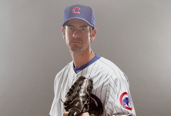 MESA, AZ - FEBRUARY 26:  Mark Prior of the Chicago Cubs poses for a portrait during Photo Day at Fitch Park on February 26, 2007 in Mesa, Arizona. (Photo by Jonathan Ferrey/Getty Images)