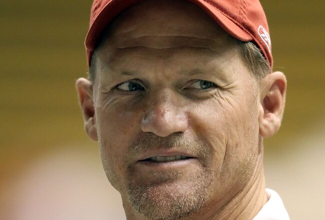 FLAGSTAFF, AZ - AUGUST 02:  Head coach Ken Whisenhunt of the Arizona Cardinals during the team training camp at Northern Arizona University Walkup Skydome on August 2, 2010 in Flagstaff, Arizona.  (Photo by Christian Petersen/Getty Images)