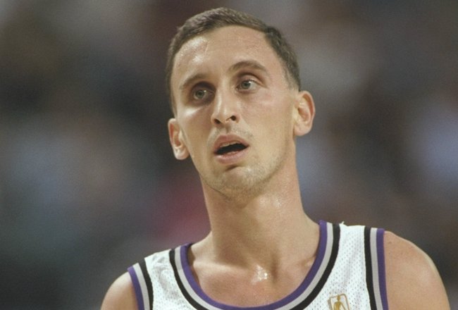 9 Nov 1996:  Guard Bobby Hurley of the Sacramento Kings stands on the court during a game against the Portland Trailblazers at the Arco Arena in Sacramento, California.  The Kings won the game 103-102. Mandatory Credit: Otto Greule  /Allsport