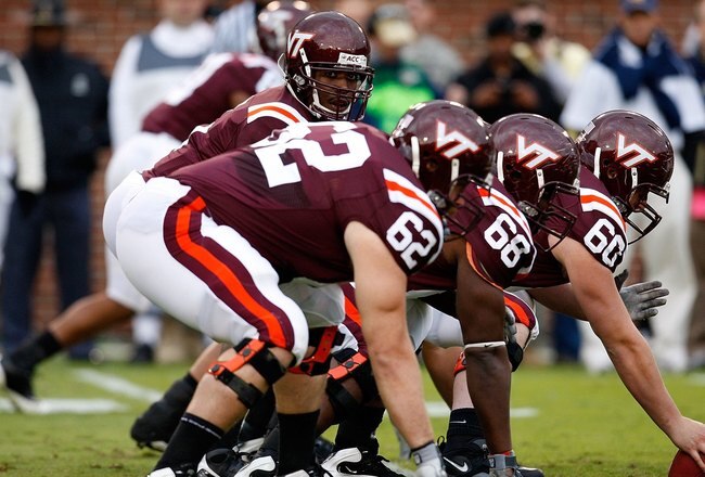 ATLANTA - OCTOBER 17:  Quarterback Tyrod Taylor #5 of the Virginia Tech Hokies against the Georgia Tech Yellow Jackets at Bobby Dodd Stadium on October 17, 2009 in Atlanta, Georgia.  (Photo by Kevin C. Cox/Getty Images)