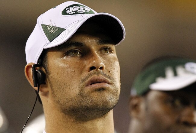 PHILADELPHIA - SEPTEMBER 02: Mark Sanchez #6 of the New York Jets stands on the sidelines during a preseason game against the Philadelphia Eagles at Lincoln Financial Field on September 2, 2010 in Philadelphia, Pennsylvania. (Photo by Jeff Zelevansky/Getty Images)