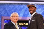 NEW YORK - JUNE 24:  John Wall of Kentucky stands with NBA Commisioner David Stern after being drafted with the first pick by The Washington Wizards at Madison Square Garden on June 24, 2010 in New York, New York City. NOTE TO USER: User expressly acknowledges and agrees that, by downloading and or using this photograph, User is consenting to the terms and conditions of the Getty Images License Agreement. (Photo by Al Bello/Getty Images)