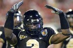 Wake Forest cornerback Alphonso Smith during the 73rd annual FedEx Orange Bowl between Louisville and Wake Forest at Dolphin Stadium in Miami, Florida on January 2, 2007. (Photo by A. Messerschmidt/Getty Images)